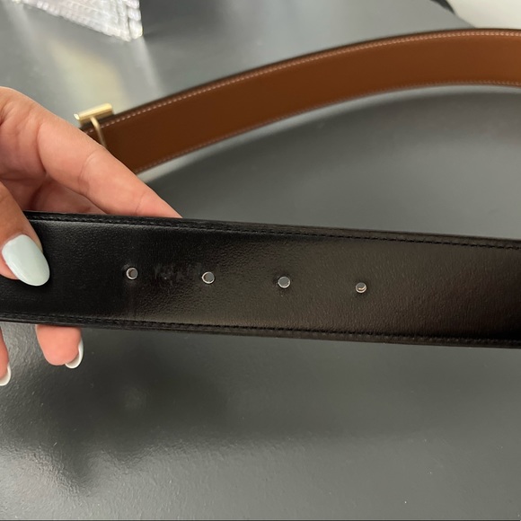Hermes reversible belt in brown/black. - Picture 6 of 9